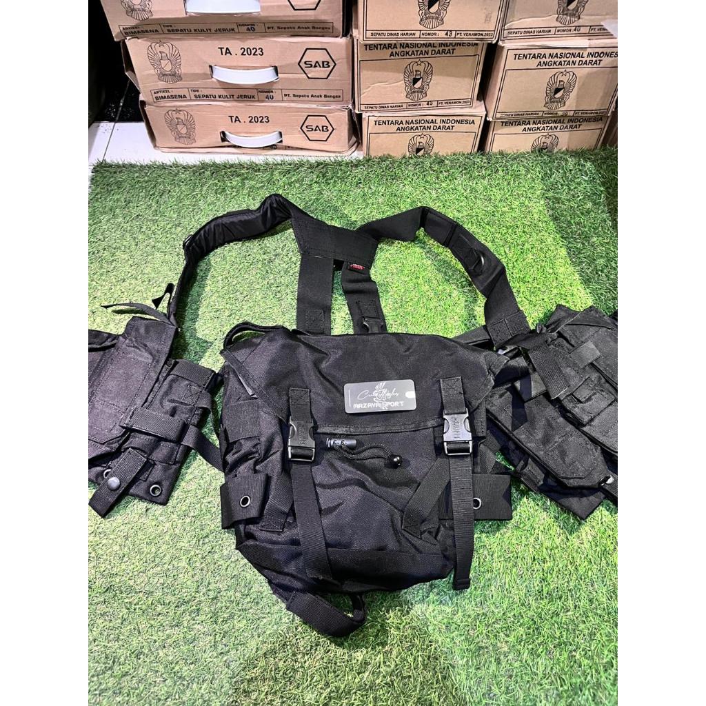 Rompi Serbu Jatah TNI AD Raider Merk J-Force Banyak Kantong Asli Ori Jatah