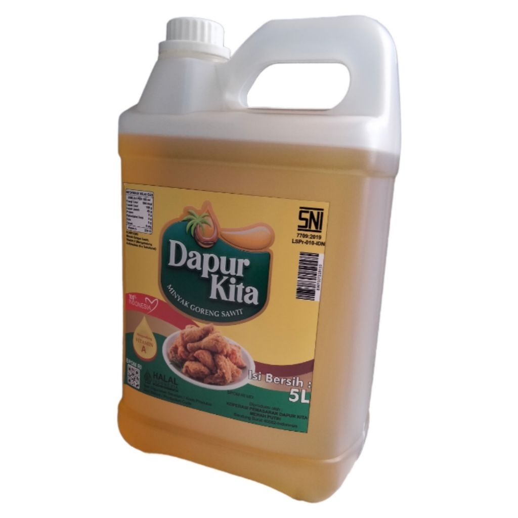 Dapur Kita Minyak Goreng 5 Liter - Minyak Goreng 5L jerigen - minyak goreng promo - minyak goreng mu