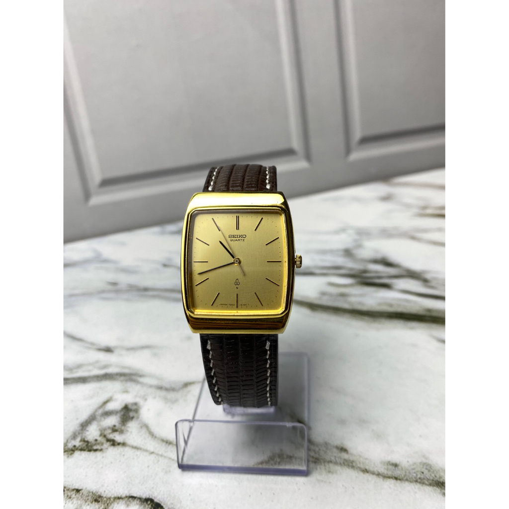 Jam Tangan Seiko Tank Vintage Unisex Seiko Square Dress Watch 7840-5150