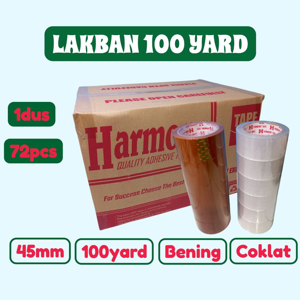 (1 DUS) LAKBAN 100YARD BENING/COKLAT 1DUS