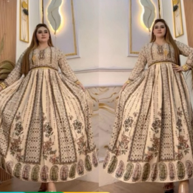 Gamis Hindi Wanita Tokotoh Modern Dres -nya India Bollywod Cantik dan Elegan