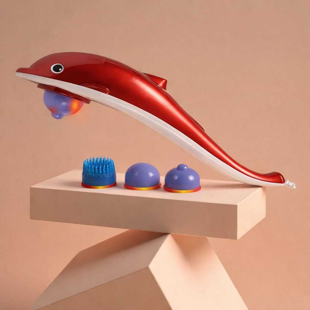 Alat Pijat Lumba Lumba 3in1 Dolphin Infrared Body Massager Alat Pijat Getar Elektrik Lumba-Lumba
