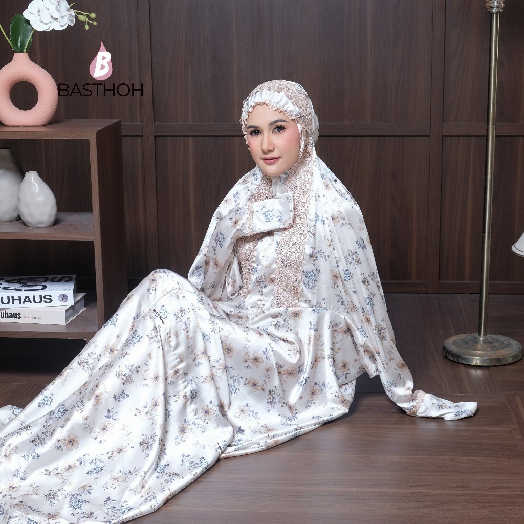 BASTHOH - Mukena Terusan Dewasa Sutra Silk Armani