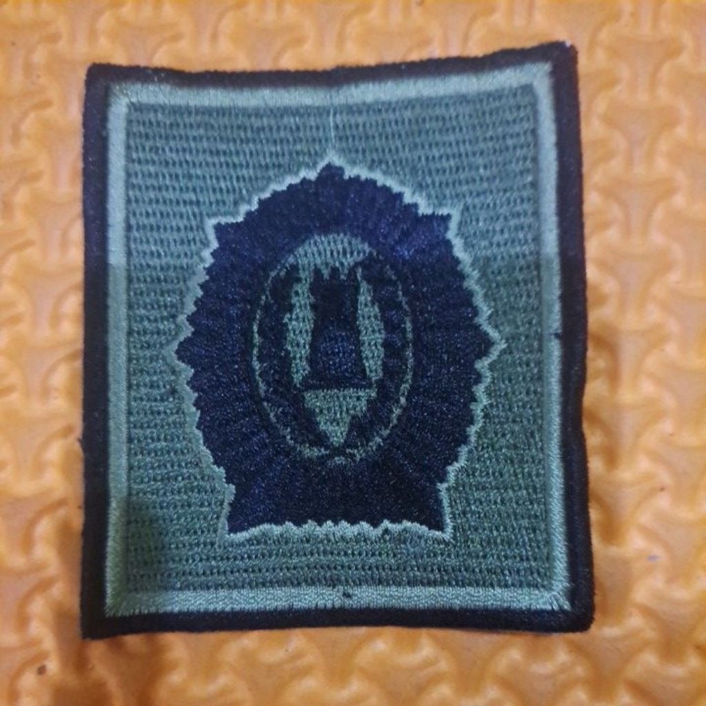 Bordir atribut PDL TNI brevet jabatan DANKI ZENI matra darat tanpa perkeras