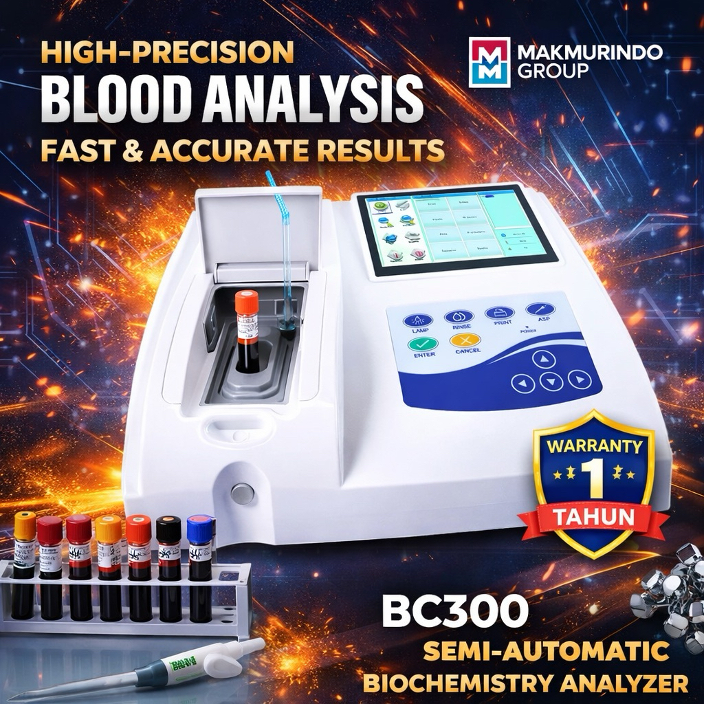 BC300 Semi-auto Biochemistry Analyzer analyzing blood Glucose body flu
