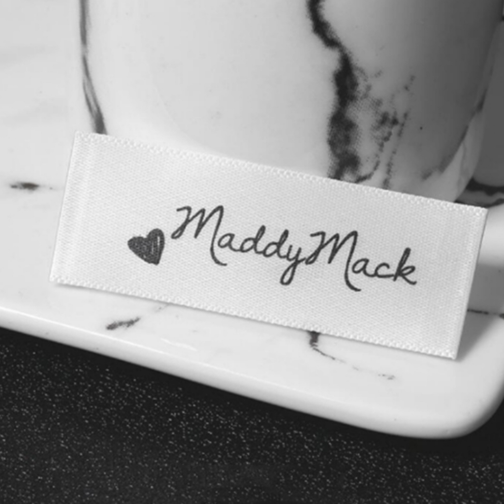 Label Woven Damask Subtitute