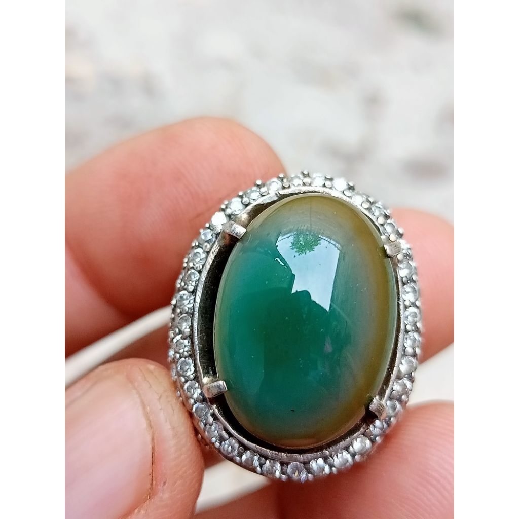 batu akik hijau Garut ohen