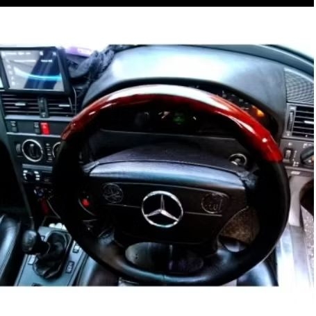 EMBLEM CHROME LOGO UNTUK STIR MERCEDES BENZ UNIVERSAL w124 w212 w210 w123