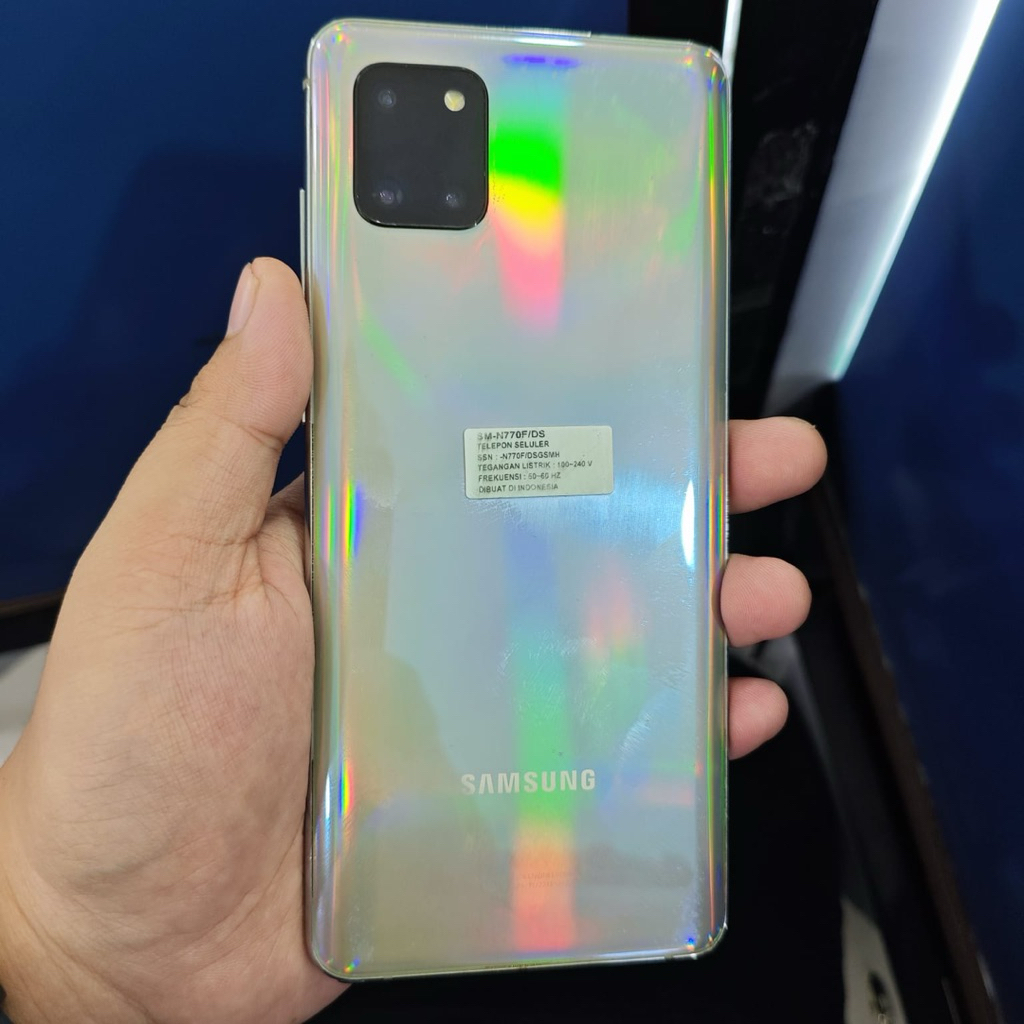 Samsung note 10 lite ram 8/128 second unit plus carger termurah