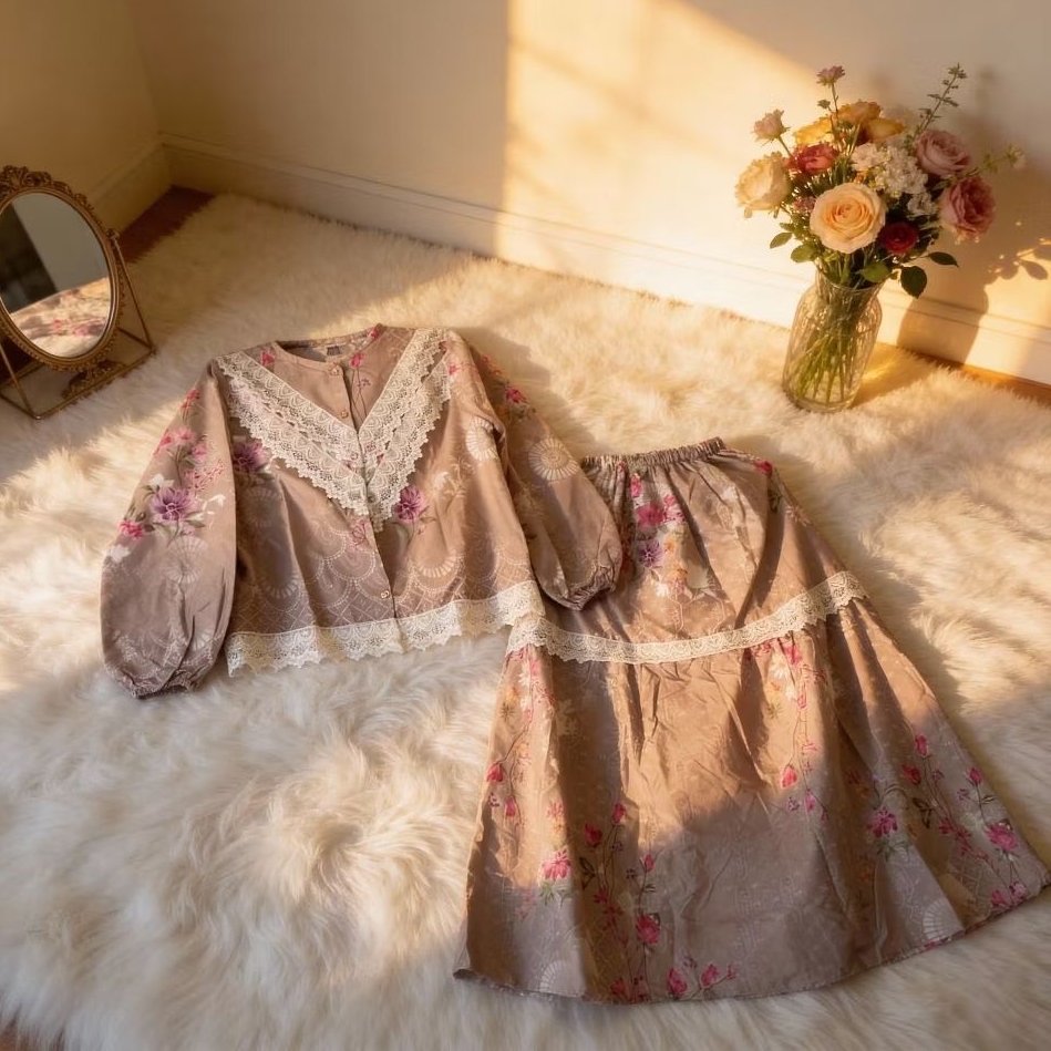 Setelan wanita / atasan wanita premium / Setelan Rok BKK / Setrok (setelan rok) Premium BKK / atasan