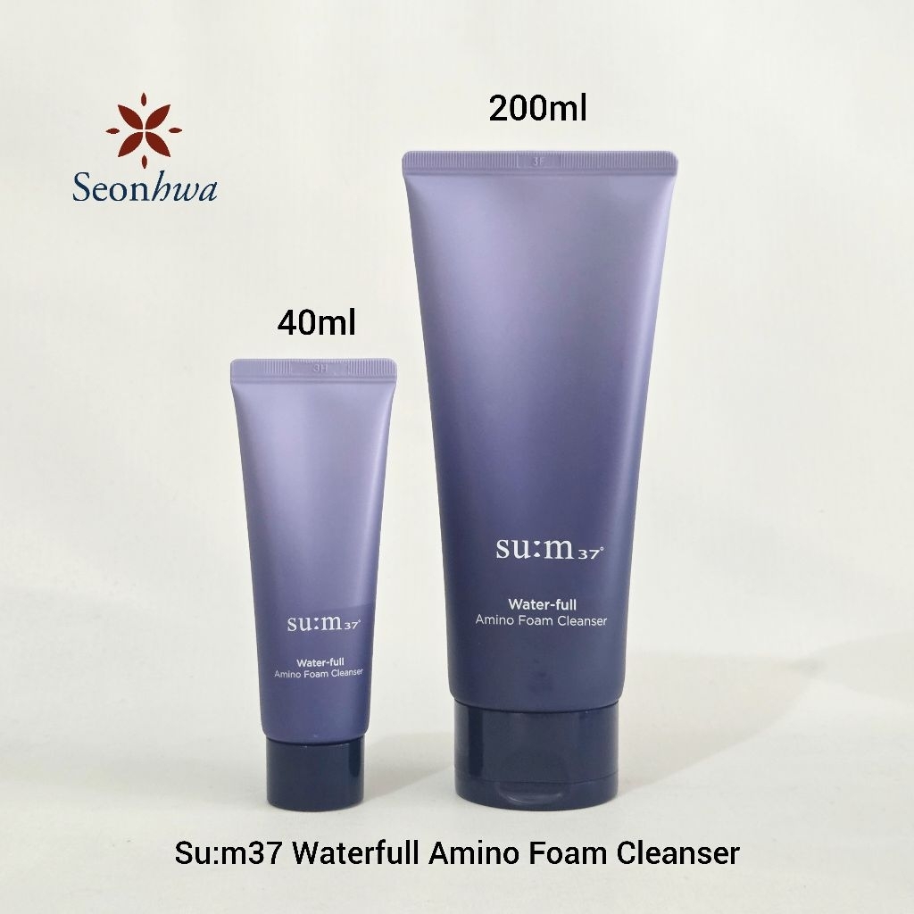 SUM37 Water-full Amino Foam Cleanser 200ml / 40ml