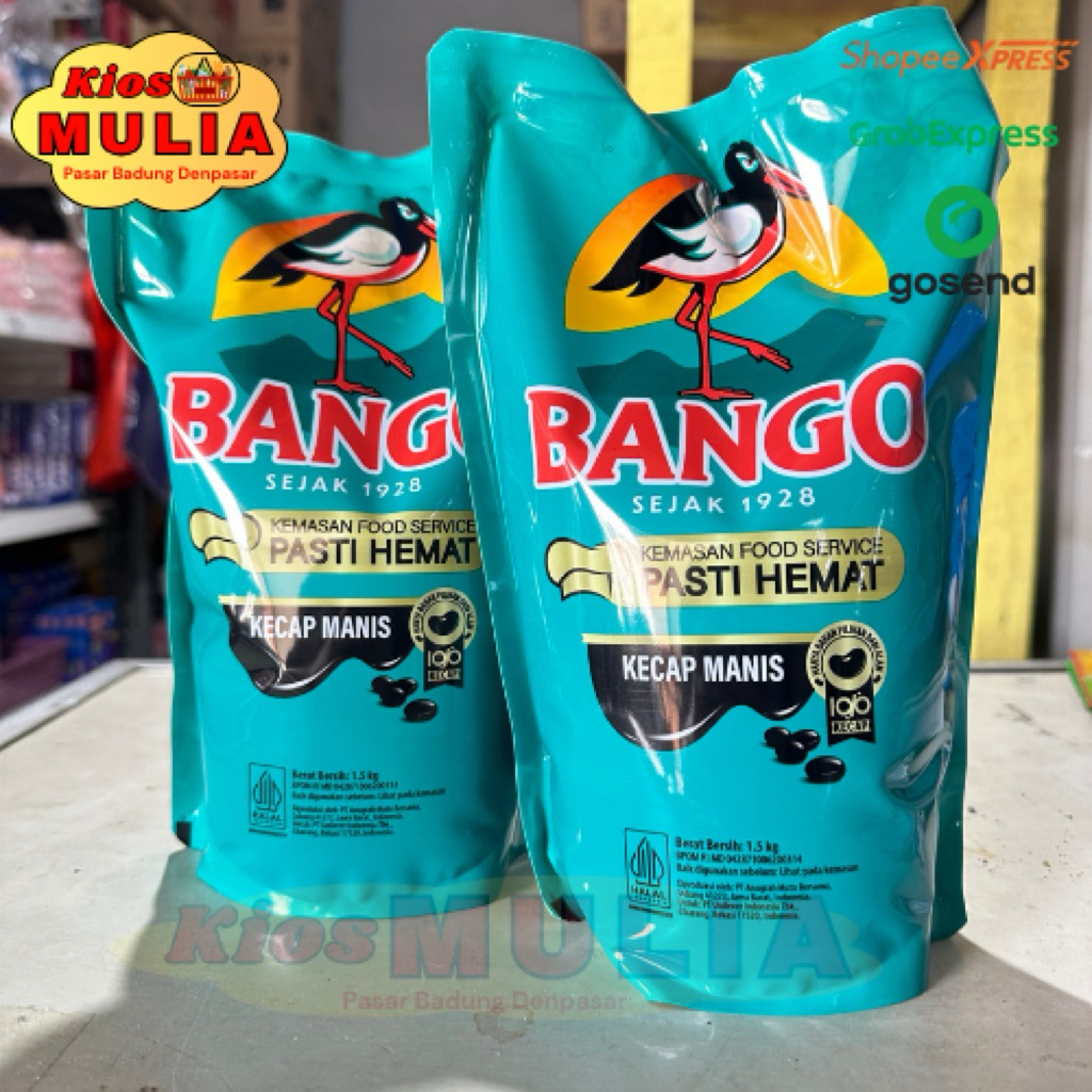 KECAP BANGO 1.5kg, Kecap Manis Bango Pouch/Refill