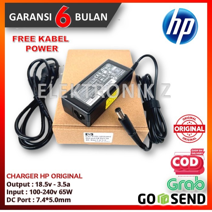 Adaptor Charger Laptop HP Compaq CQ40 CQ41 CQ42 CQ43 CQ35 Original