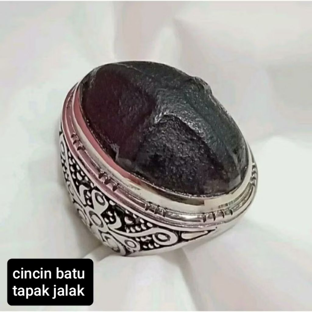 CINCIN BATU AKIK TAPAK JALAK TIMBUL NATURAL 100%