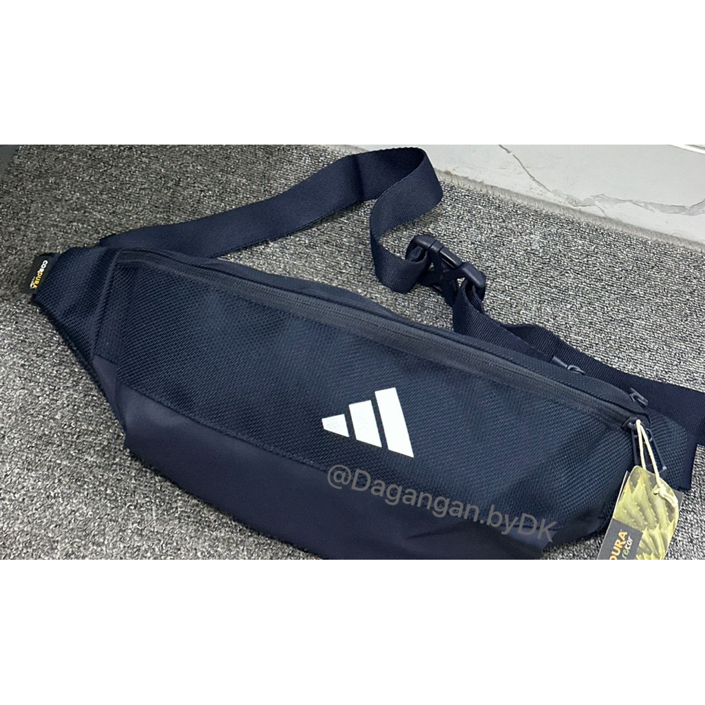 Tas Adidas Waistbag Big Size Original Resmi 100% Biru Navy