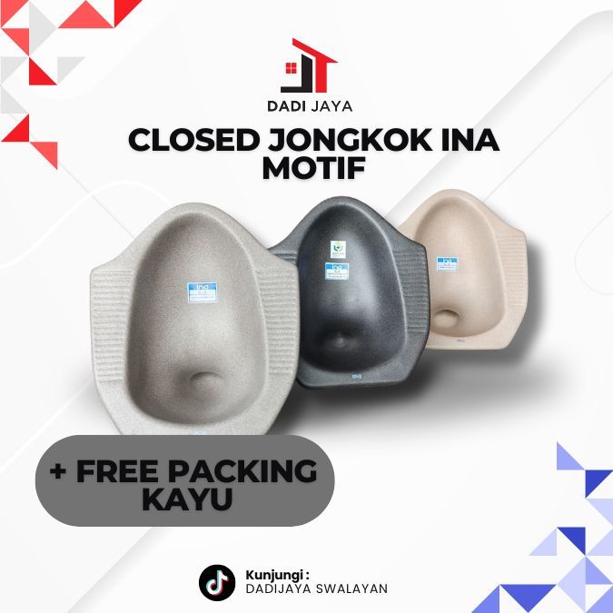 INA Closed jongkok sandstone closet  jongkok Ina motif kloset ina - kloset - kloset jongkok