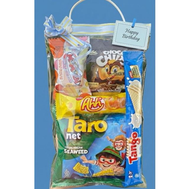 SNACK ULANG TAHUN ANAK MURAH/BINGKISAN ULANG TAHUN ANAK/PAKET ULTAH PREMIUM SNACK ANAK FREE KARTU/SO