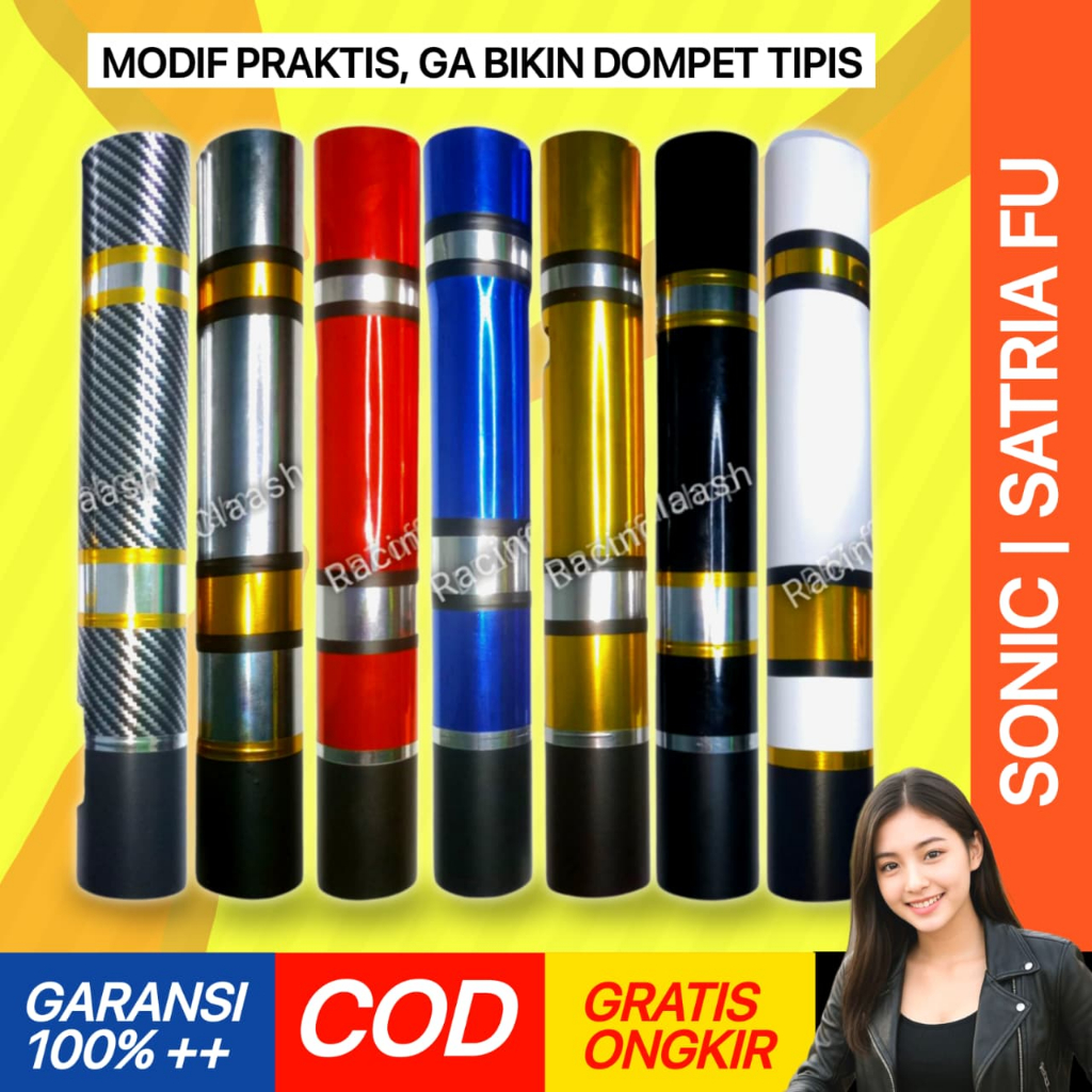 Shopizen Cover Shock Sok Skok Depan Satria Fu Sonic 150 150r Fi Barong Facelift Injeksi Karbu MP