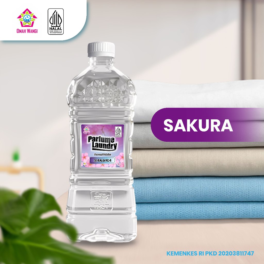 Parfum Laundry Omah Wangi Aroma Sakura Original Tahan Lama Wangi Bunga