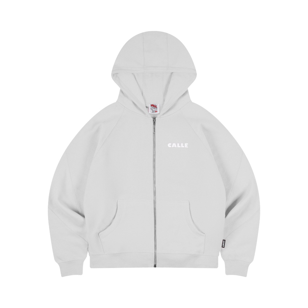 [100% ORIGINAL] CALLE DE LARACHE JAKET / ZIP UP HOODIE BASIC GREY