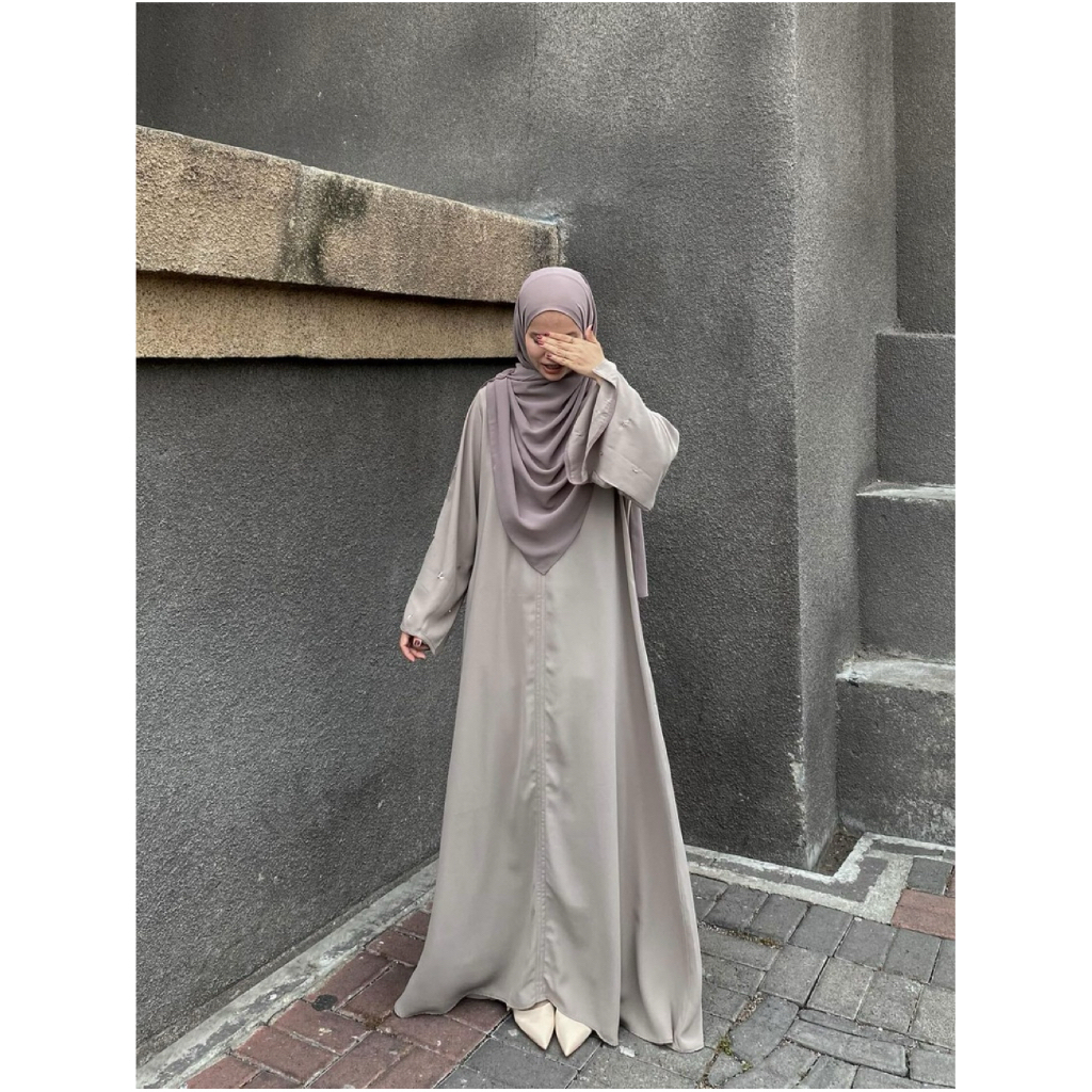 Rumaisha Abaya by Ghisnahijab - Rumaisha Dress - Abaya Arabian - Dress Lebaran - Abaya Dress Elegan 