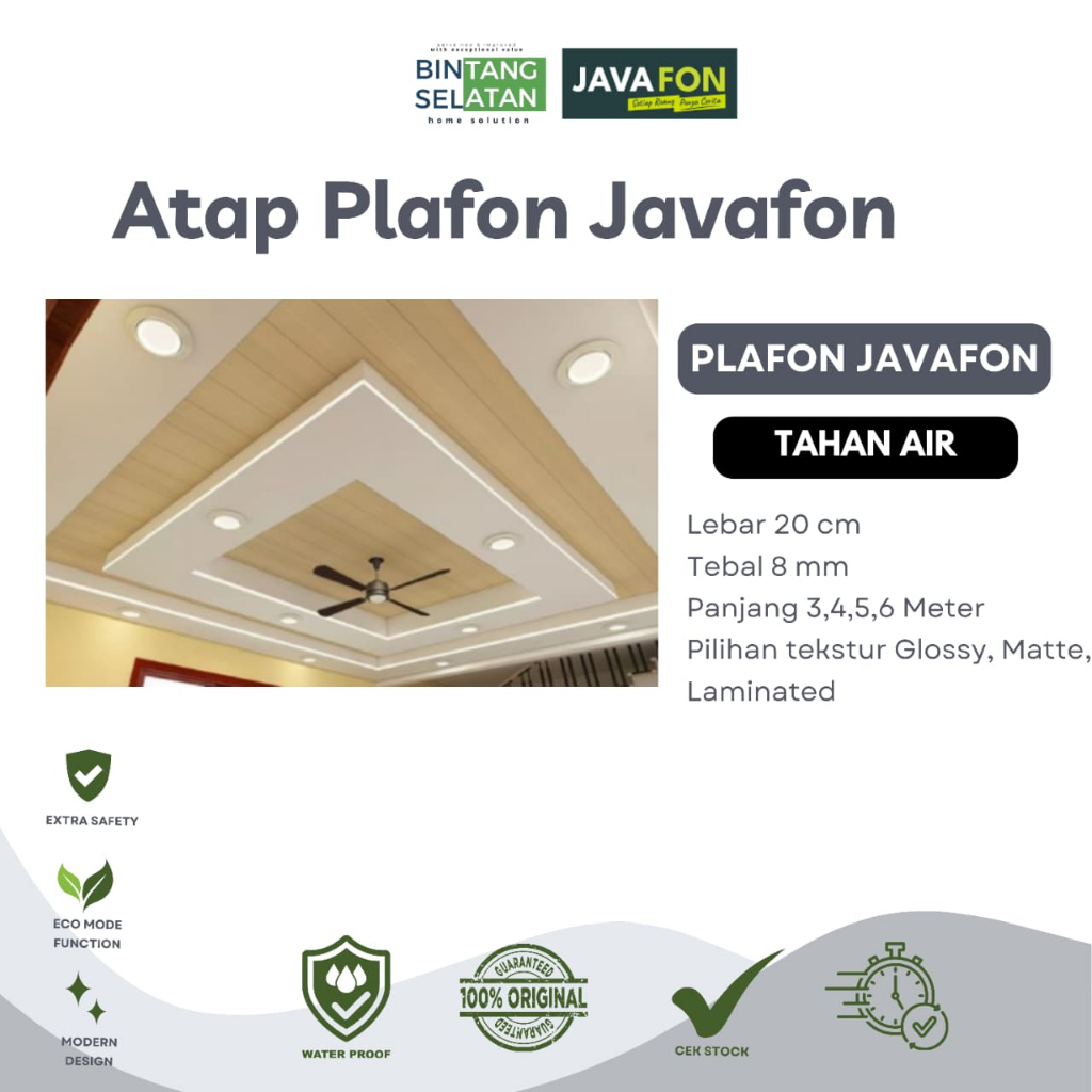 PLAFON MOTIF PVC JAVAFON/ PLAFON VPC ATAP