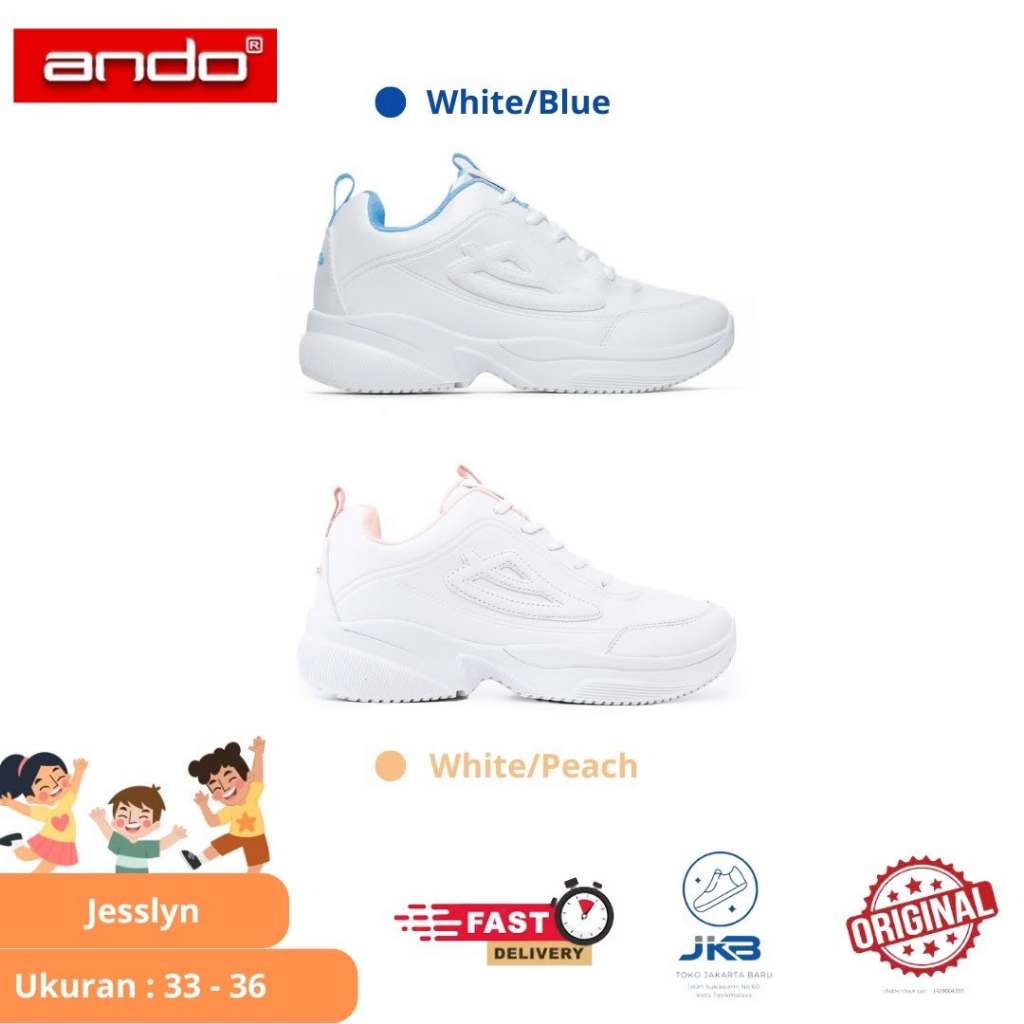 Sepatu Sneakers Ando Jesslyn Wanita Dewasa Original