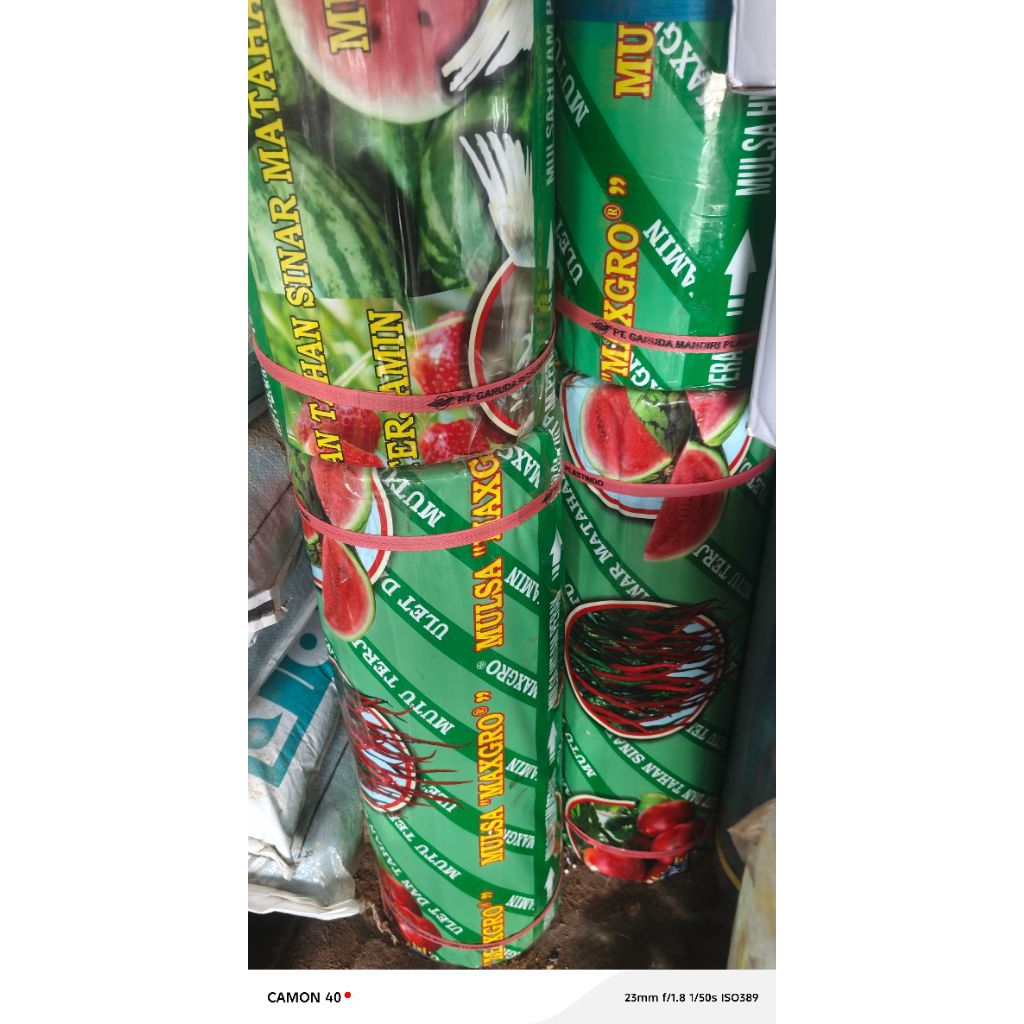 Mulsa MAXGRO ukuran 90/100/120 kemasan 10kg Mulsa Tahna sinar matahari mutu terjamin