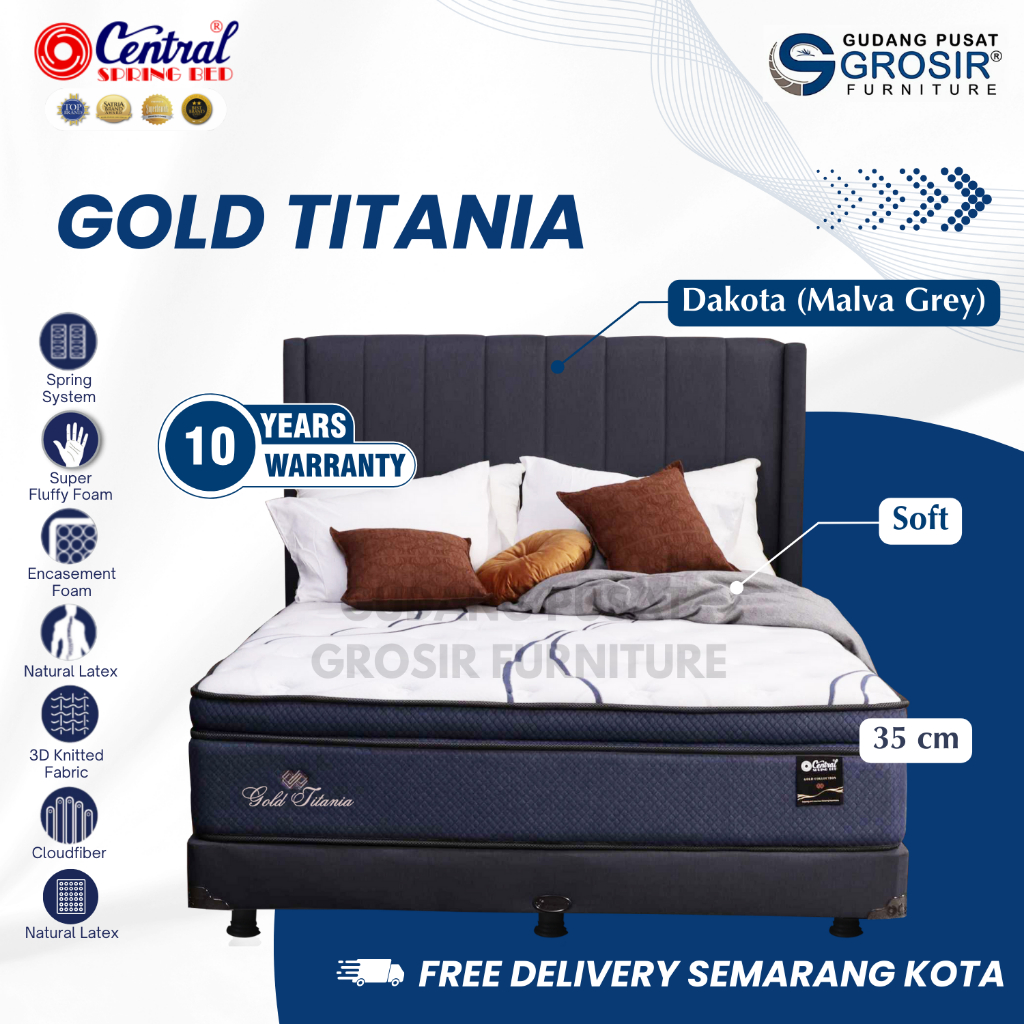 Central Spring Bed Gold Titania