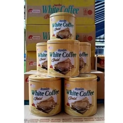 Superquin Wafer Kaleng White Coffee