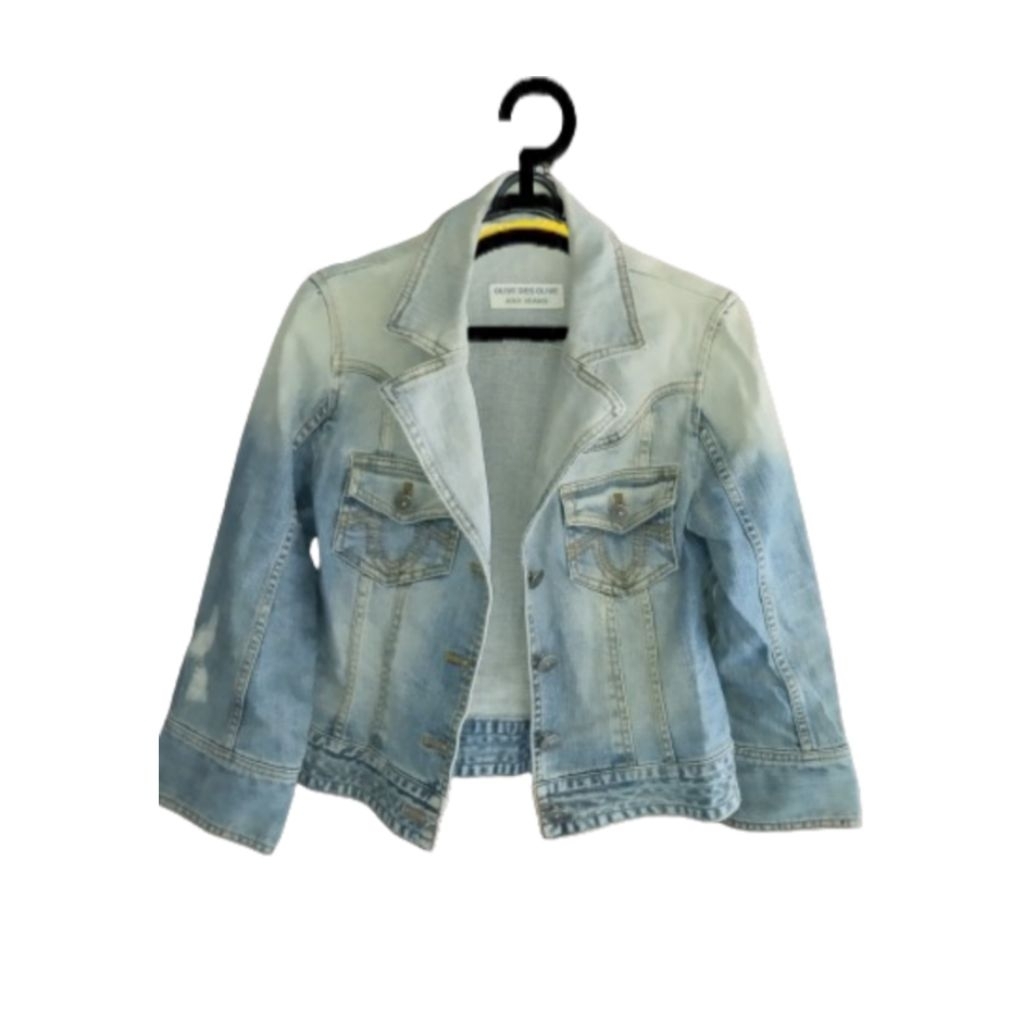 PL | Jaket Jeans Crop Wanita dengan Bahan Denim Tebal dan Jahitan Rapi | Olive de Olive Jeans