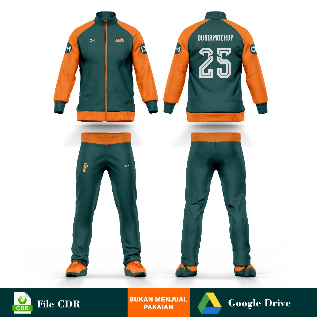 Mockup Jaket Training / Lari - CDR