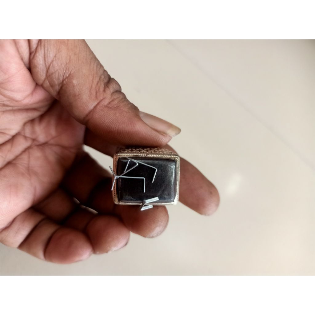 batu badar besi kursani model kotak jari 8