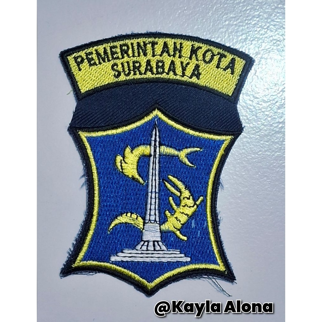 Bet / Badge Dinas Pemerintah Kota Surabaya Bordir
