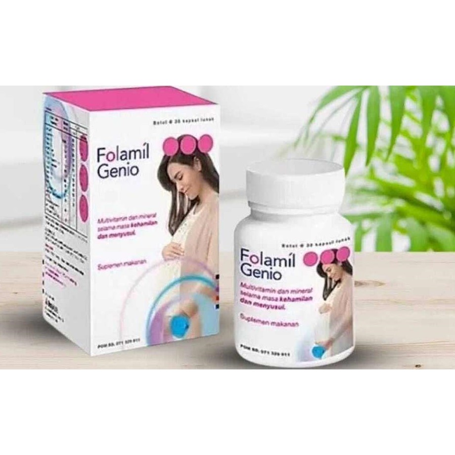 Folamil genio botol isi 30 tablet ( suplemen lengkap ibu hamil )