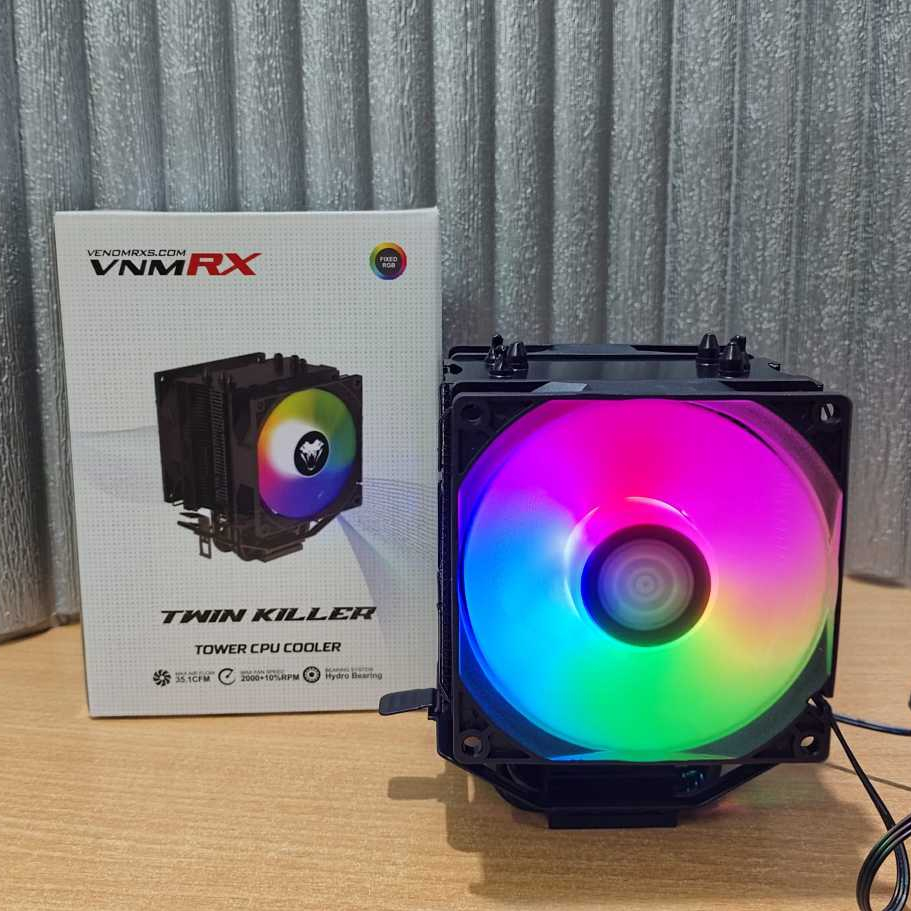 VenomRX TWIN Killer CPU Cooler Intel AMD RGB 2000Rpm