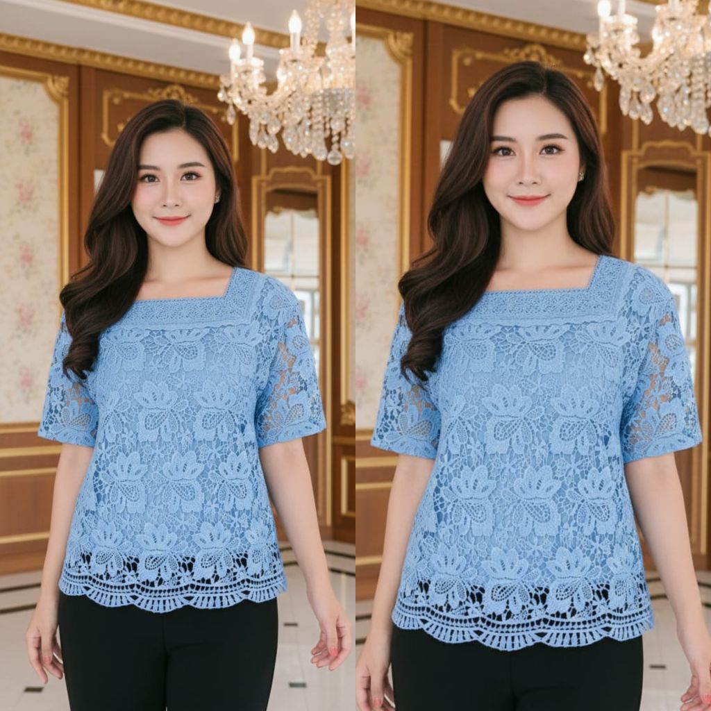 ATASAN WANITA BROKAT PREMIUM