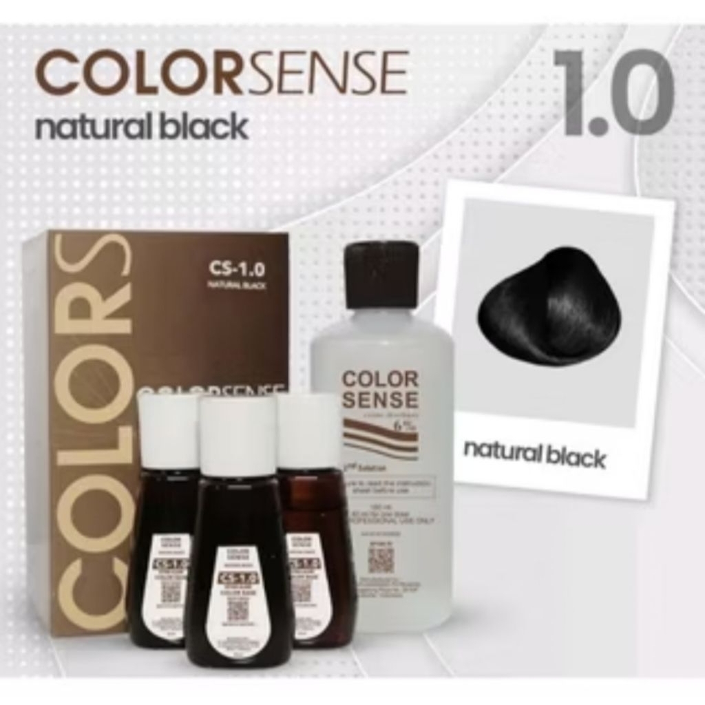 colorsense/toning rambut/cat rambut color sense hitam alami 1.0