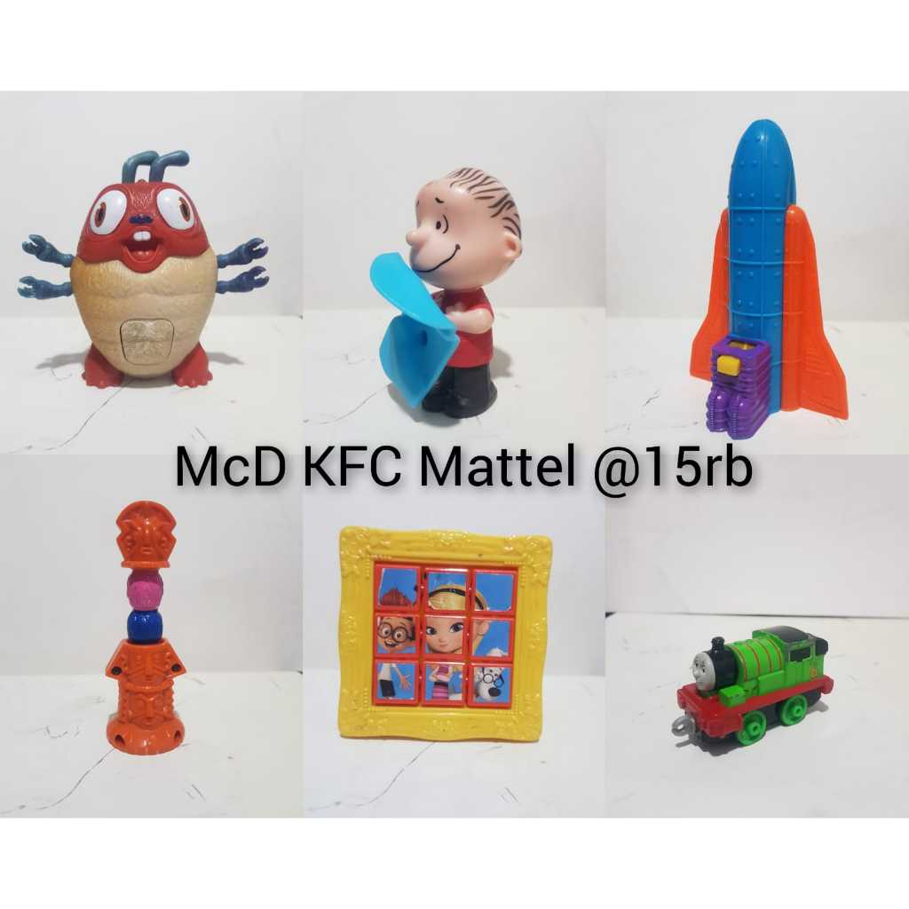 mainan mcd kfc mattel