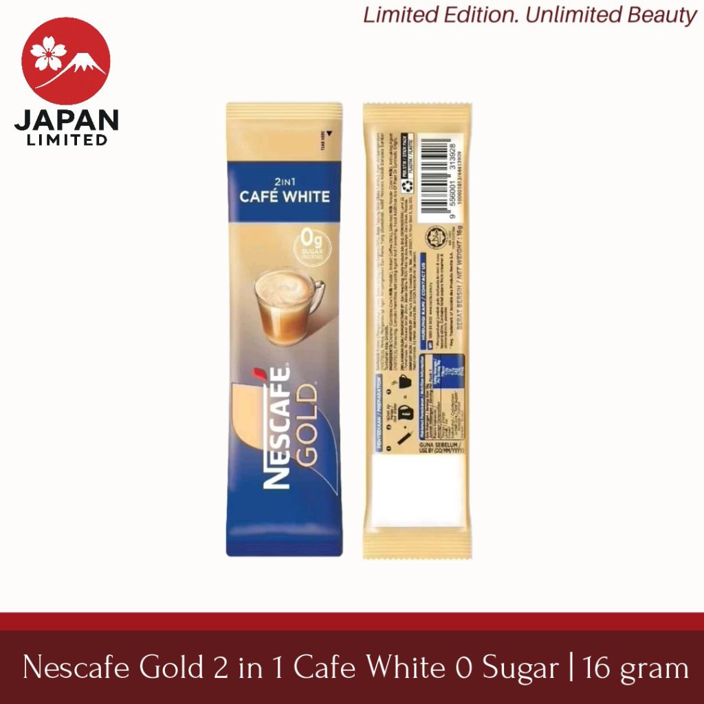READY STOCK - Nescafe Gold zero Sugar Nescafe 2in1 Tanpa Gula Kopi 1 sachet 2in1 malaysia