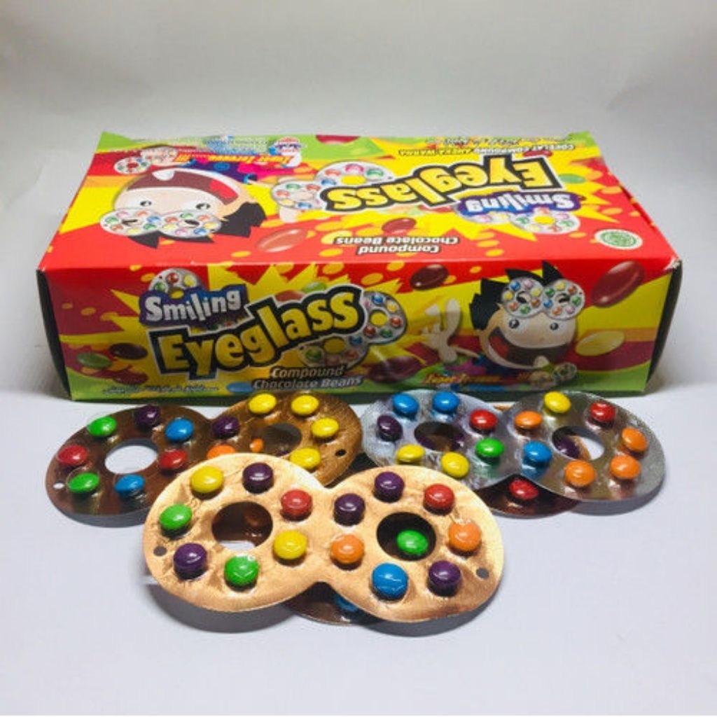 Permen Coklat 40 Pcs Smiling Eyeglass Permen Kacamata |