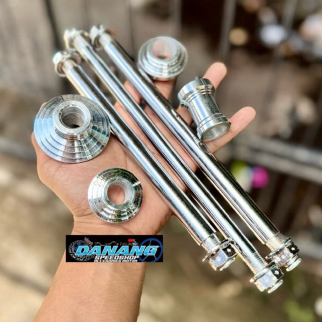 As Roda Depan Tengah Belakang Mdl Stainlist Probolt Krum + Boshing As Roda Depan Belakang Rx King Ne