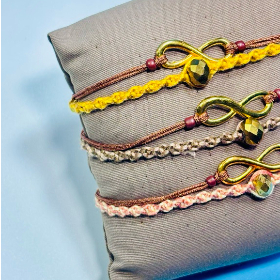 Aksesoris gelang tali macrame manik manik - Oriens Infinity KPOP idol woozi seventeen