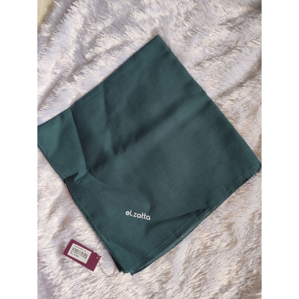 Elzatta jilbab segiempat kheisa shamora baru warna hijau emerald