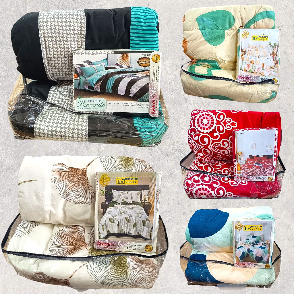 [BISA COD] DISKON (32%)BED COVER/BED COVER 1SET/BEDCOVER KATUN/BED COVER MURAH/BED COVER KATUN HALUS