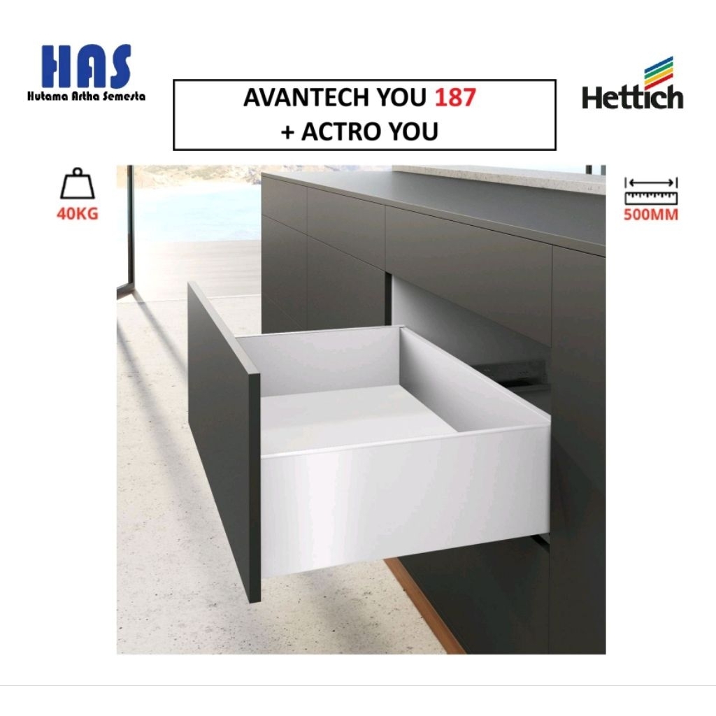 Hettich Avantech You 187 + Actro You Slow Motion