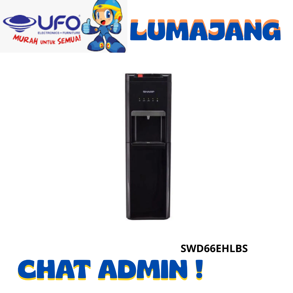 Dispenser Sharp SWD66EHLBS Dispenser Galon Bawah
