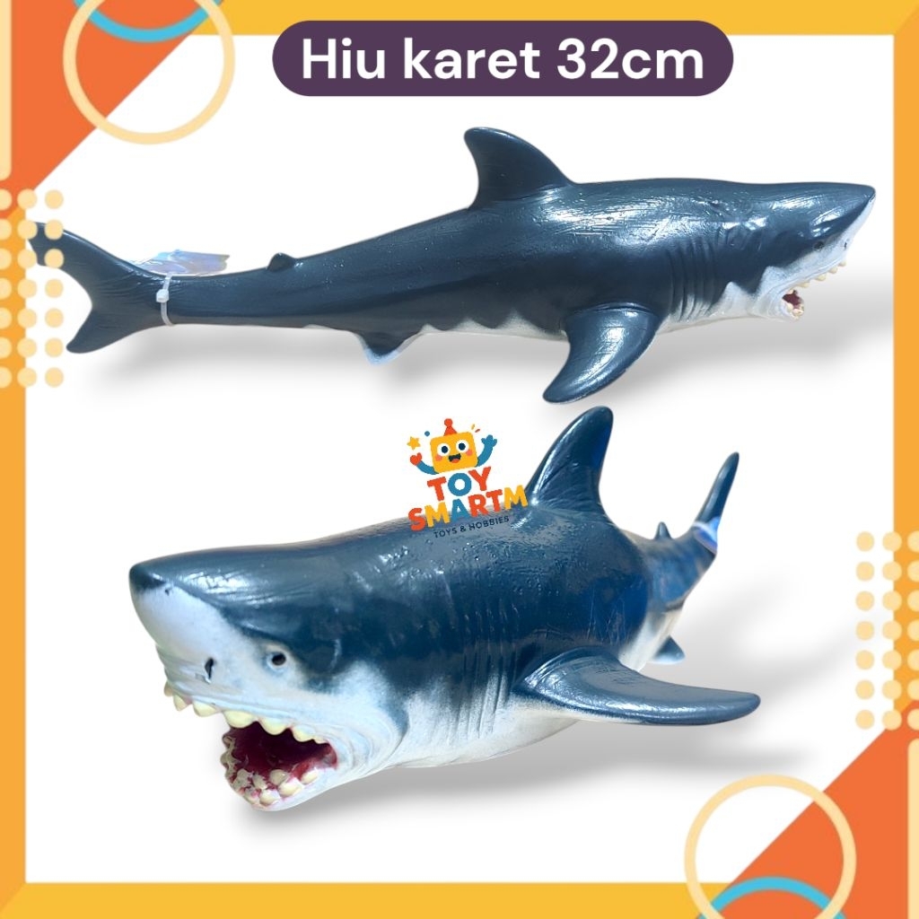 Hiu Karet Paus Mainan Binatang Laut Hewan Ikan Hiu Paus Karet Big Size Mainan Edukasi