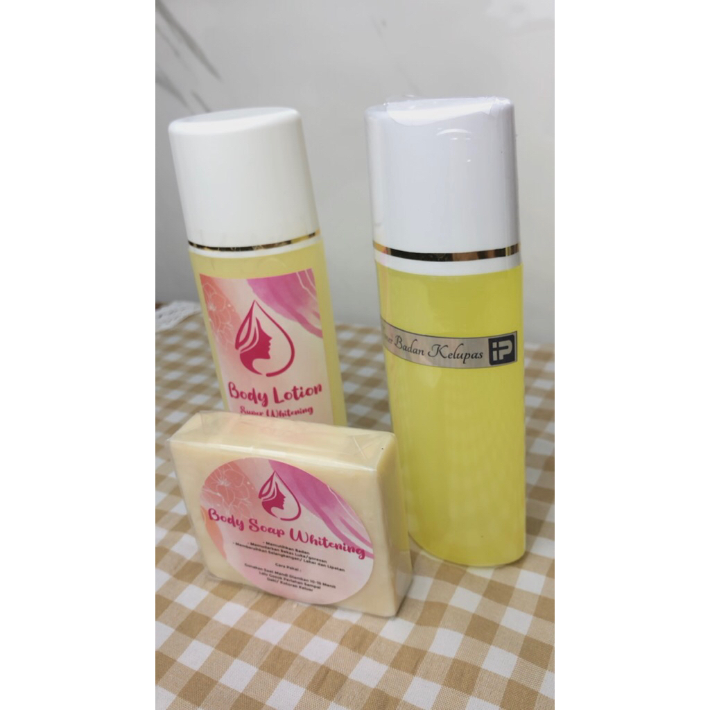 HB- 1paket Body lotion super whitening dosting BPOM(ORIGINAL)