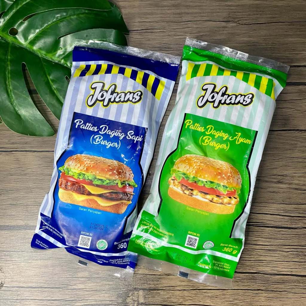 JOFRANS PATTIES Burger Patty Sapi Ayam - Kheiza Frozen